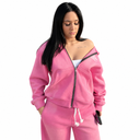 PINK SUNFADED ZIPUP