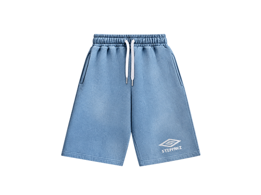 BLUE SUNFADED SHORTS
