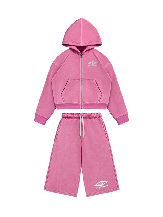 PINK SUNFADED SET